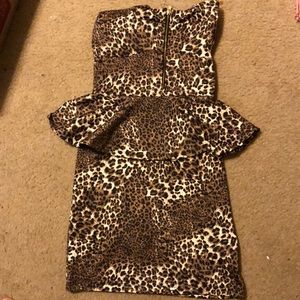 Cheetah print dress